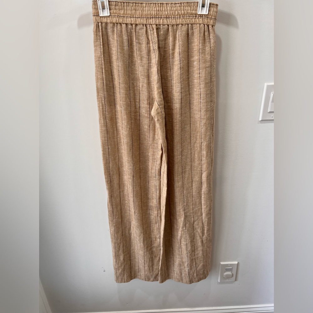 NWOT Drew Anthropologie Linen Pants with slit size XS